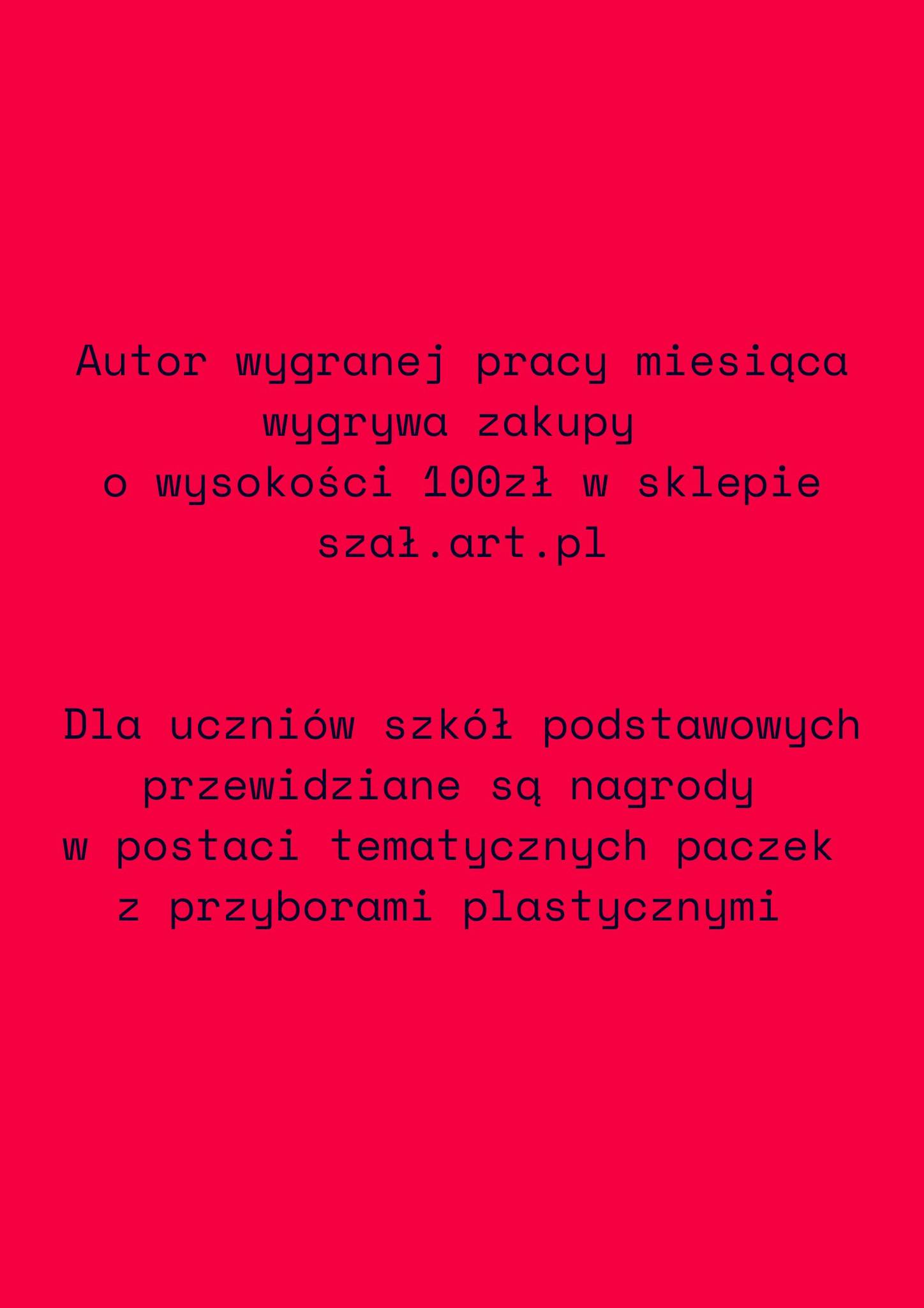 Czekamy na Wasze prace